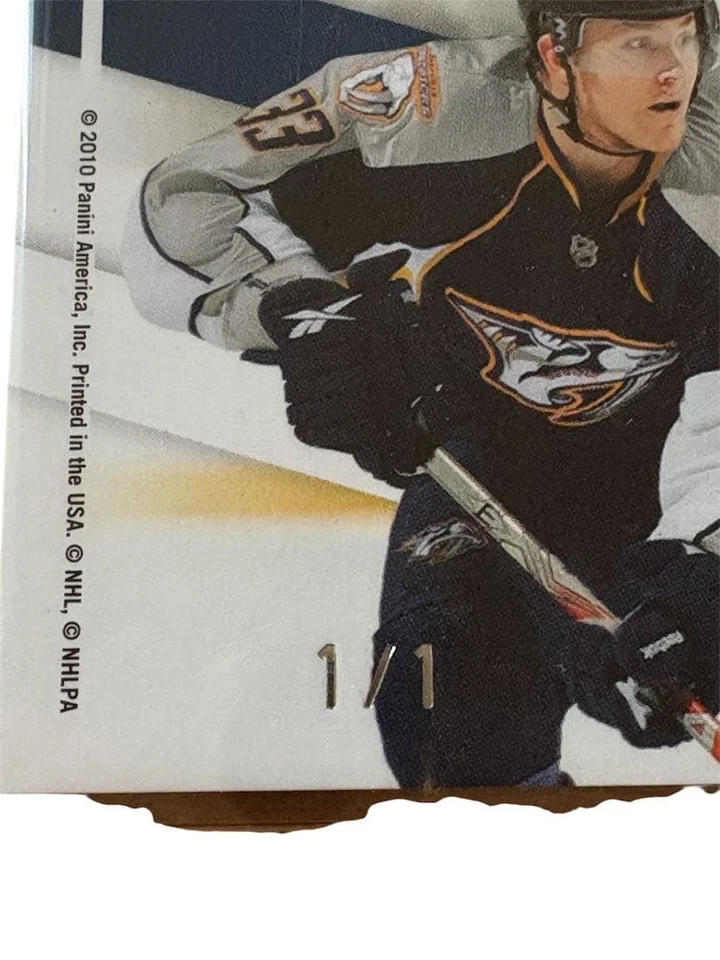 Colin Wilson 2010-11 Certified Potential Auto Patch 1/1 NHL Trading Card - Image 3 of 3