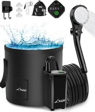 WADEO Portable Shower for Camping, Outdoor Electric Shower Rechargeable Pump ...