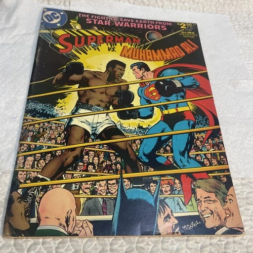 Superman Vs Muhammad Ali Vol #7 C-56 1978 Vintage Oversize Whitman DC Comic Book
