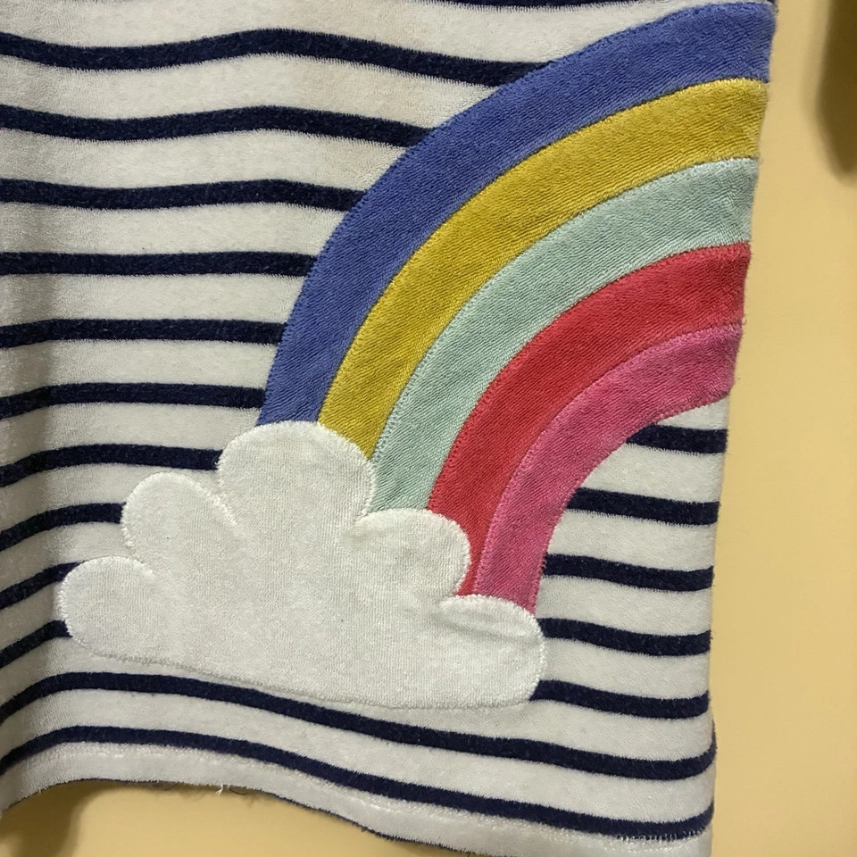 Pullover Mini Boden Toalla Arco Iris Natación Cubrir Juvenil 7/8 Rayas Foto 3 de 4