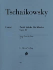 Tchaikovsky 12 Piano Pieces Op 40 Solo Classical Sheet Music Henle Urtext Book