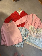 Lot 10 Vintage Women's Clothing 60s - 80s Skirt Dress Blouse Jacket