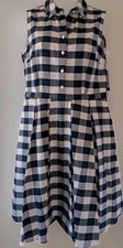 NINE WEST Woman's/Jr.'s Sleeveless Fit & Flare Checkered Dress - Size 2