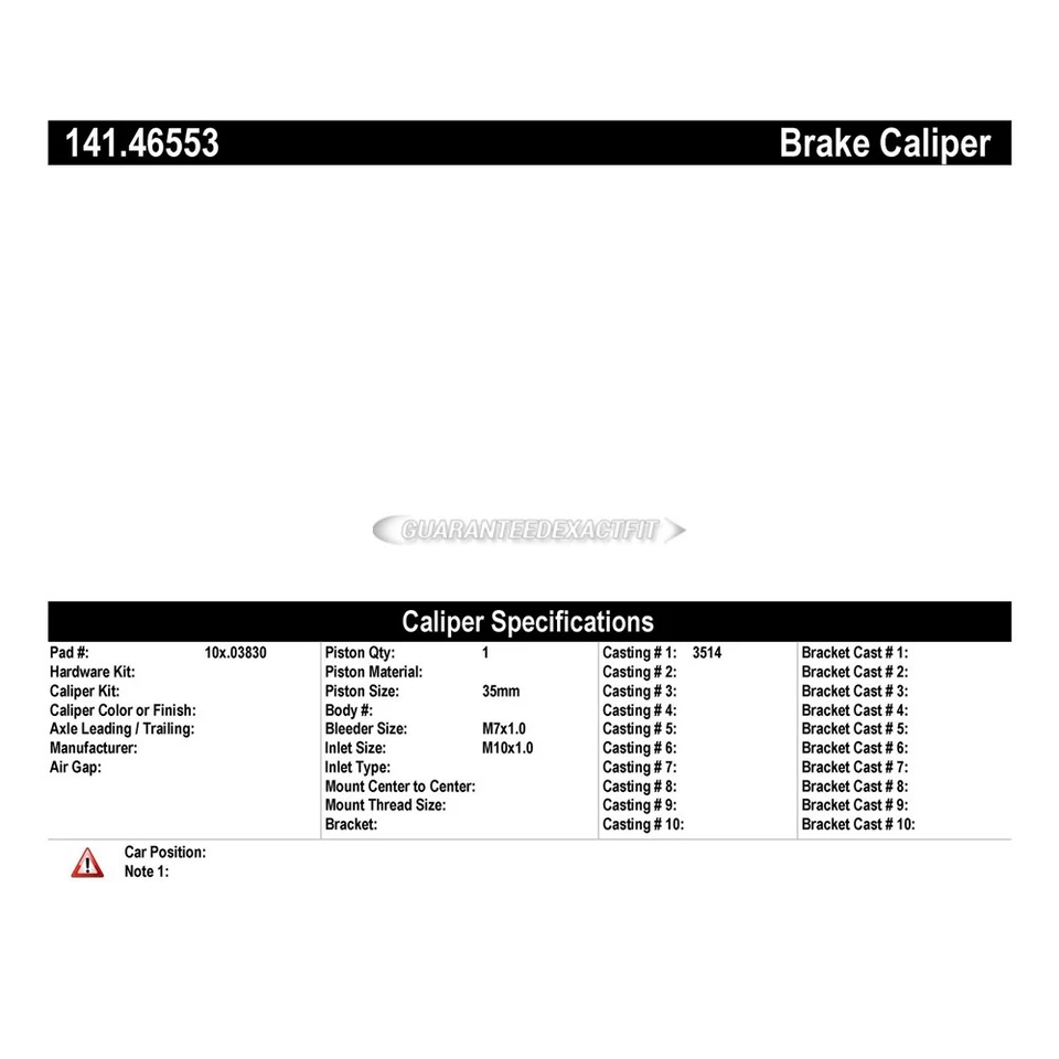 Pinza de freno trasera derecha centrada para Mitsubishi Galant Eclipse TCP Foto 2 de 2