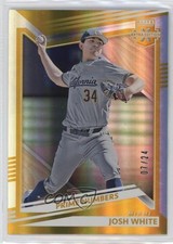 2022 Panini Elite Extra Edition Prime Numbers Gold 7/24 Josh White #142 4pn