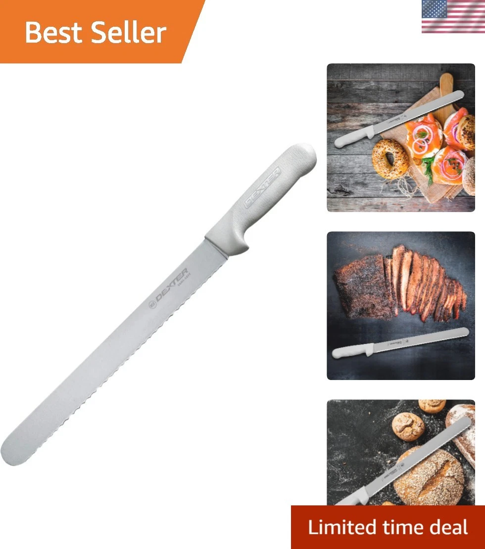 Dexter-Russell 12" Scalloped Slicer, S140-12SC-PCP, SANI-SAFE Series