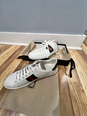Women's Gucci Ace Sneaker with Bee Brand New In Box Size 38 US 8 Authentic