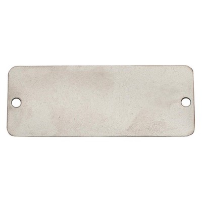 GRAINGER APPROVED 41291 Blank Tag,Alum,1in H,3in W,Silver,PK100 456Y53