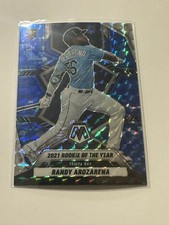 2022 Panini Mosaic - 2021 Award Winners Randy Arozarena #284 Blue Camo Mosaic...