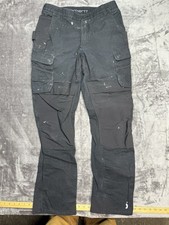 Carhartt Steel Rugged Flex Double Front Cargo Pants 36x34 Black Relax Pre-owned