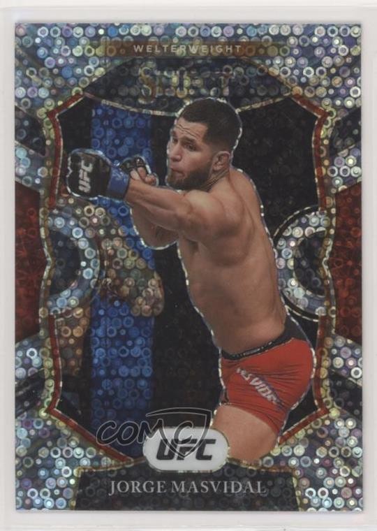 2021 Panini Select UFC Concourse Disco Prizm Jorge Masvidal #55 wq8