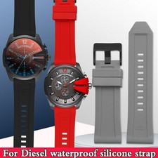 26mm Strap For Diesel DZ4318 4476 4496 Waterproof Watchband Silicone Rubber