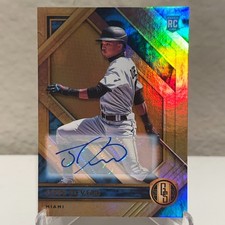 2021 Panini Chronicles Gold Standard Rookie Auto RC Jose Devers #17 Marlins