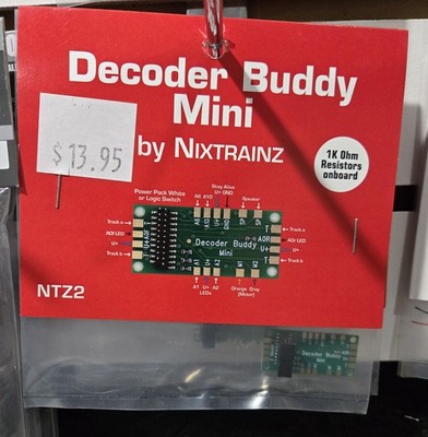 Nixtrainz NTZ2 Decoder Buddy Mini 1K resistors  21 Pin 