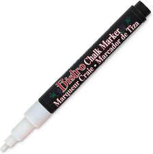 High-Quality Uchida White Chalk Marker - Perfect for Glass  Non-Porous Surfaces