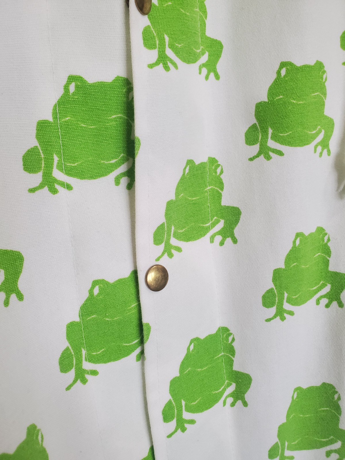 Vintage Michigan Rag Co. Frogs Print Hooded Jacket Oversized Unisex image 4