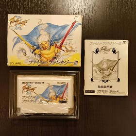 Final Fantasy III 3 Nintendo Famicom NES Square Japan Import Boxed Manual