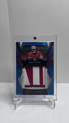 Panini 2024 Obsidian Bucky Irving Rookie Eruption Materials Blue /25 RC