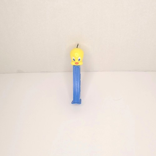 Vintage Tweety Bird PEZ Dispenser Looney Tunes Yellow Head Blue Stem Collectible