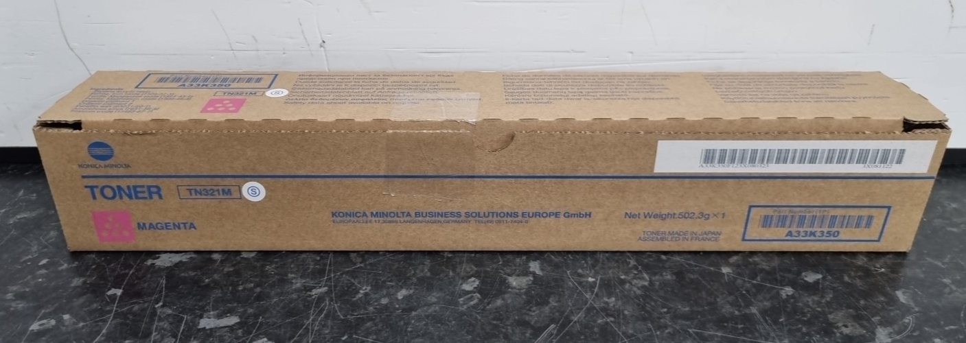 Genuine Konica Minolta TN321M A33K350 Magenta Toner Cartridge