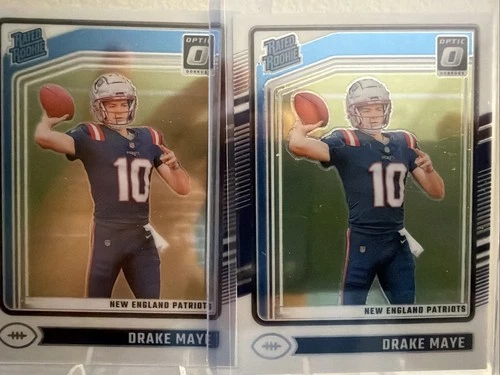 2024 Panini Donruss Optic Rated Rookie Drake Maye #229 (RC) (2) Cards!