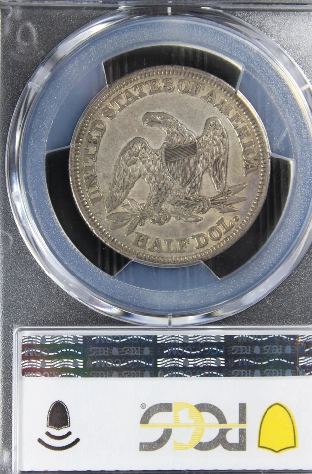 1844 XF45 Seated Liberty Half Dollar, PCGS 50365692 - Image 4 of 4