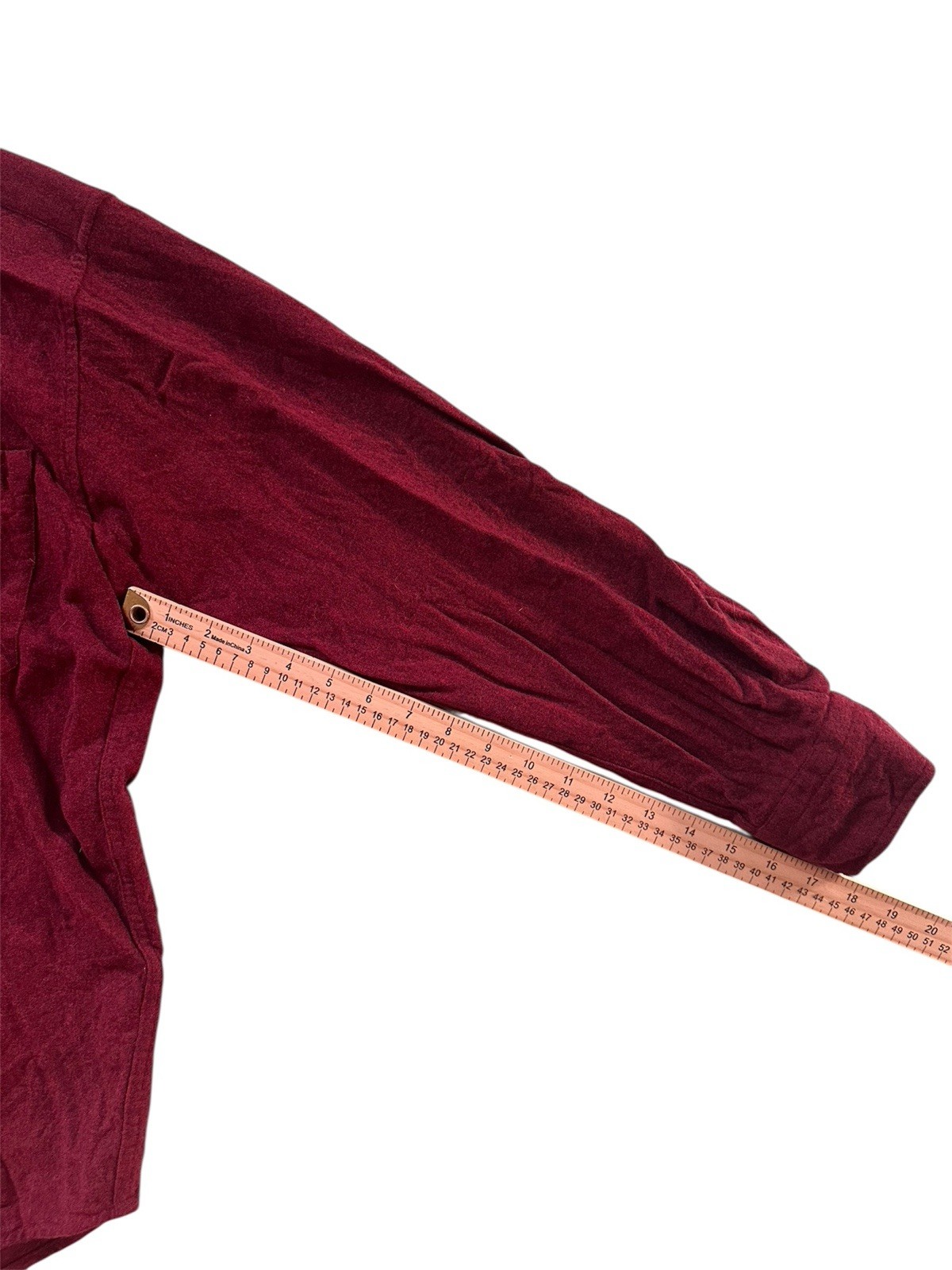 Pendleton Flannel Burgundy Long Sleeve W/Elbow Pa… - image 6