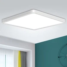 12 Inch LED Ceiling Light Fixture Flush Mount, 24W, 5000K Daylight White Ceil...