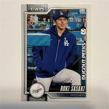 Topps Celebration 2026 Dugout Peeks👀 Image Variation Roki Sasaki #66 LA Dodgers