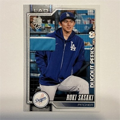 Topps Celebration 2026 Dugout Peeks  Image Variation Roki Sasaki #66 LA Dodgers