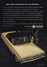 1965 Chrysler Dont Fake Yourself Out Vintage Print Ad