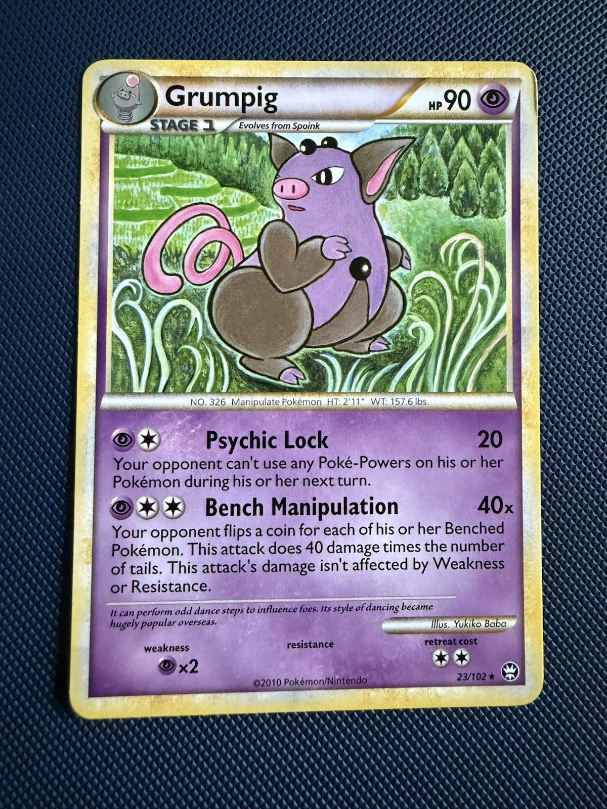 Grumpig 23/102 HeartGold & SoulSilver: Triumphant Pokemon TCG LP
