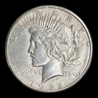 1922-S Peace Silver Dollar AU+