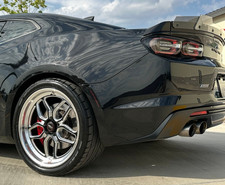 20 X 10.5 Weld Laguna Street Rear Pair Wheels For Camaro Machined Black 5x120 20 X 10.5 Weld Laguna Street Rear Pair Wheels For Camaro Machined Black 5x120