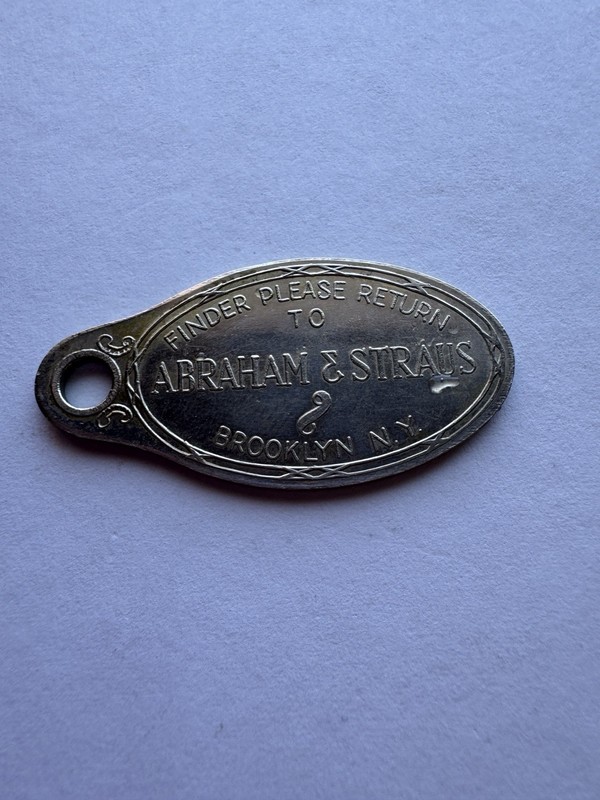 ABRAHAM & STRAUS Brooklyn NY Key Fob Charge Credit Coin Tag