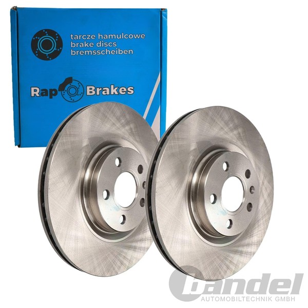 2X RAP Bremsscheiben 322Mm BelÜFtet Vorne Passend FüR Volvo S60 S90 V60 V90 XC40-image