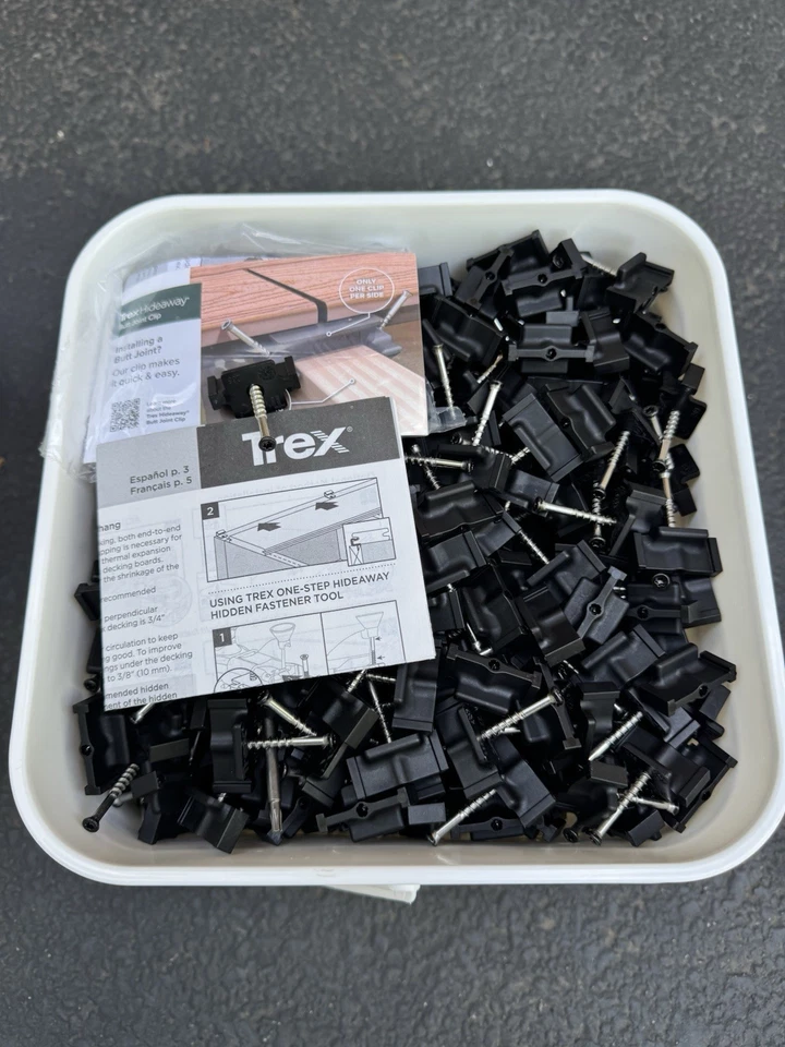  OFERTA Trex - Sujetadores de cubierta ocultos Trex Hideaway 500 pies cuadrados Combo Pack Trex -  Foto 2 de 3
