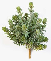 Artplants KüNstliches Sedum Olavi Auf Steckstab, GrüN, 20Cm