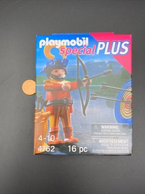 Playmobil 4762 Archer & Target Arrow Bow New Special Plus 2012 Sealed Box