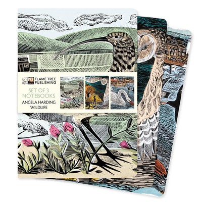 Flame Tree Publishing | Angela Harding: Wildlife Set of 3 Standard Notebooks