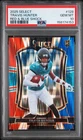 PSA 10 2025 Panini Select Red Blue Shock Premier RC Travis Hunter Jaguars