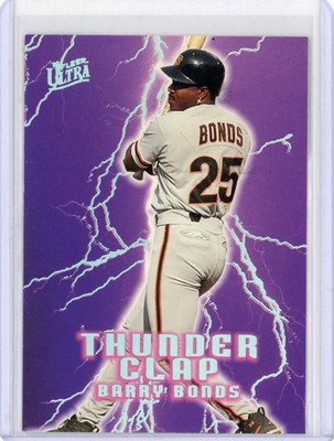 1996 Fleer Ultra Thunderclap #2 Barry Bonds