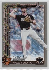 2025 Topps Holiday Holiday Silver Glitter Jordan Westburg #H58 1o91