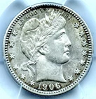 1906-D Barber Quarter, PCGS AU55