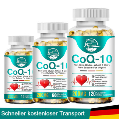 Coenzym Q10 300mg Kapseln Hochkonzentriert 10/60/120 Kapseln Coenzyme Ubichinon