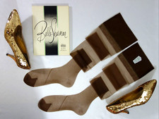 3 Pr Vintage Belle Sharmeer 10.5 M RT 15 Denier Sheer Flat Knit Nylon Stockings
