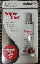(3 Pack) Veterinary Formula Clinical Care Super Clot Fast Acting Gel 1oz NEW