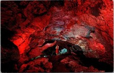 ALABASTER CAVERNS Gypsum Cave Freedom Oklahoma VTG Chrome Postcard Unposted A26