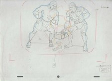 CONAN THE ADVENTURER Animation 12.5x10.5" Pencil Drawing SC52 Egyptian LOT of 8