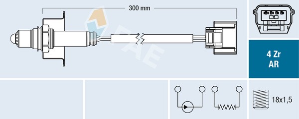 Fae Lambdasonde Regelsonde Passend FüR Nissan Micra Iv 1.2 Note 1.6 Dig-T-image